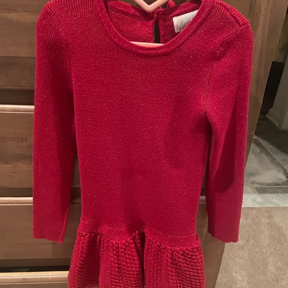 Red Long Sleeve KidressTop